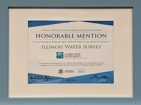 Certificate of honorable mention