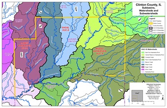 County HUC 8-10-12 Map