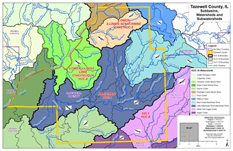 County HUC 8-10-12 Map