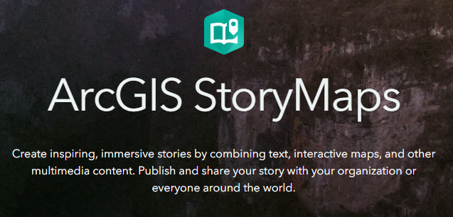 ArcGIS story map page logo