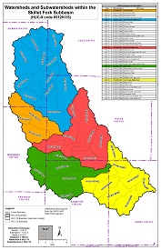Map of the Skillet Fork watershed